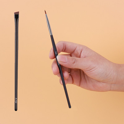 Pensule de machiaj pentru eyeliner subțire Perii pentru creion fin Perie profesională pentru sprâncene în unghi mic, instrument de machiaj pentru conturul ochilor de înaltă calitate