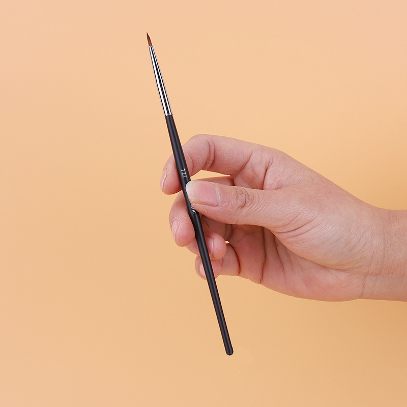 Pensule de machiaj pentru eyeliner subțire Perii pentru creion fin Perie profesională pentru sprâncene în unghi mic, instrument de machiaj pentru conturul ochilor de înaltă calitate