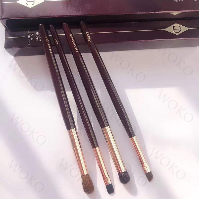 CT- Fond de ten Bronzer Blusher Pudră Sculpting Pensule de machiaj fard de pleoape de lux Crease Smudger Eyeliner Pensula de buze Instrumente de machiaj