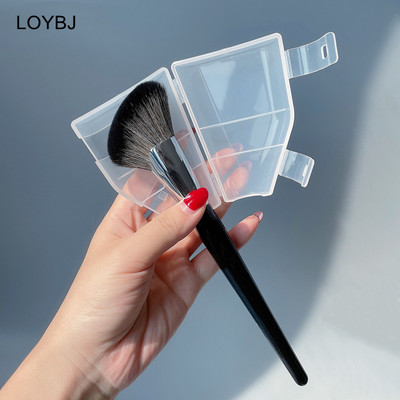 LOYBJ 72# Fan Contour Brush Професионален руж за лице Highlight Bronzer Contour Powder Brush Меки синтетични четки за скулптуриране на коса