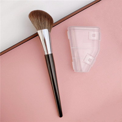 LOYBJ 72# Perie pentru contur ventilator, fard de obraz profesional, perie pentru pudră pentru contur, bronzant, perie moale pentru sculptarea părului sintetic