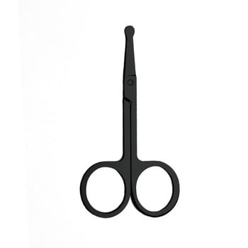 1PC Ножица за коса в носа Неръждаема стомана Вежди Подстригване на косми в носа Маникюр Подстригване на лицето Грим Ножици Инструменти за епилация