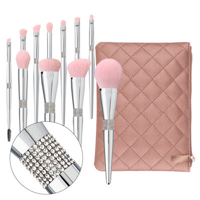 LOYBJ 10db gyémánt sminkecset szett Kozmetika Blending Tool Púder Alapozó Pirosító Highlight Eyeshadow Szemöldök Szempillakefe