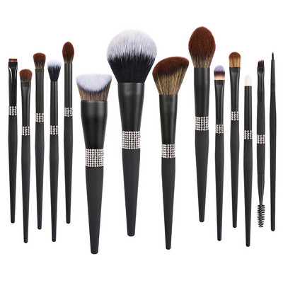 LOYBJ 10db gyémánt sminkecset szett Kozmetika Blending Tool Púder Alapozó Pirosító Highlight Eyeshadow Szemöldök Szempillakefe