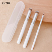 Set de pensule de machiaj pentru corector alb LOYBJ, fond de ten cu pudră cosmetică profesională, perie portabilă pentru corector pentru detaliu pentru față cu cutie