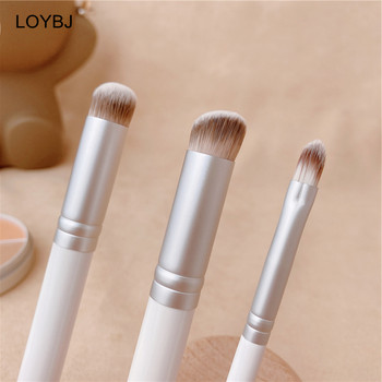 LOYBJ White Concealer Brushes Makeup Set Professional Cosmetic Powder Foundation Portable Face Detail Concealer Brush with Box