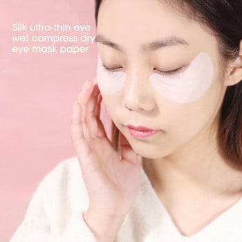 80 бр. Копринена технология за еднократна употреба Направи си сам козметична маска за очи Хартиен лист Ултратънък инструмент за грижа за очите за салон за красота