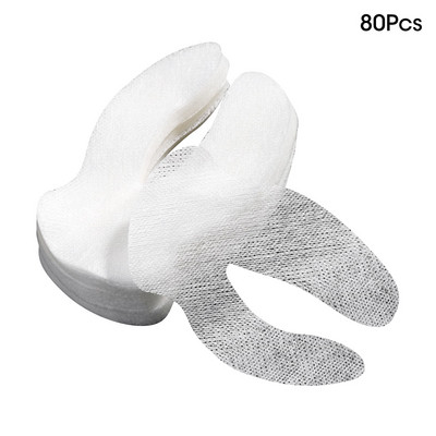 80 buc Tehnologie de mătase de unică folosință pentru mască cosmetică pentru ochi, foaie de hârtie, instrumente ultra-subțiri pentru salonul de frumusețe pentru îngrijirea ochilor