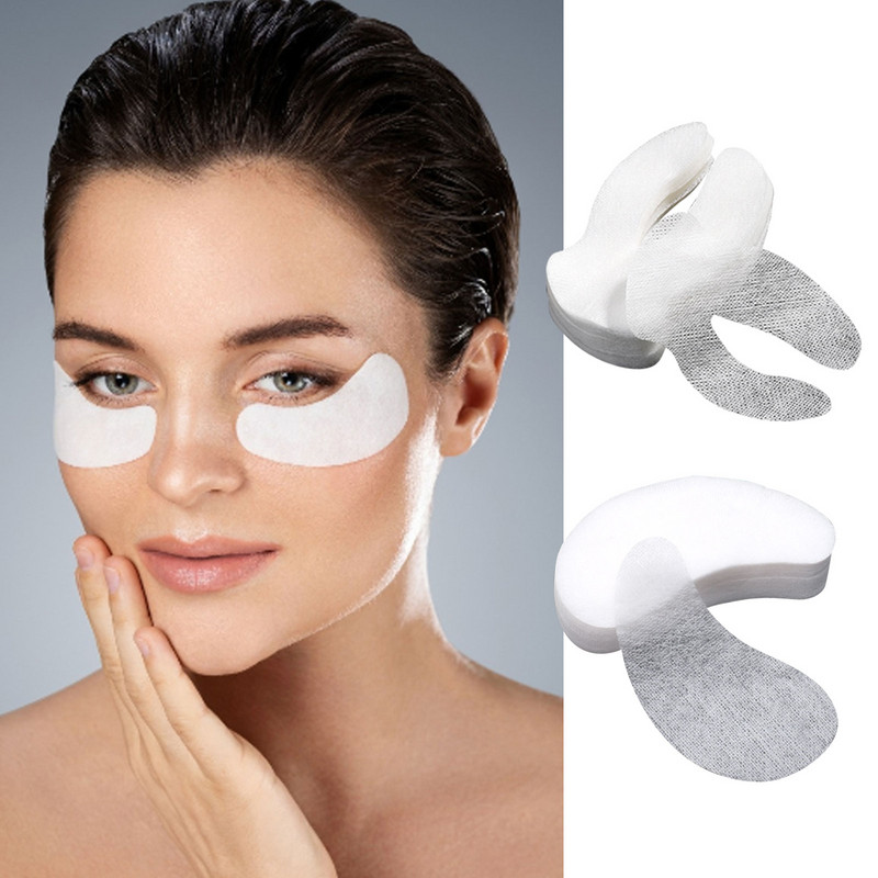 80 buc Tehnologie de mătase de unică folosință pentru mască cosmetică pentru ochi, foaie de hârtie, instrumente ultra-subțiri pentru salonul de frumusețe pentru îngrijirea ochilor