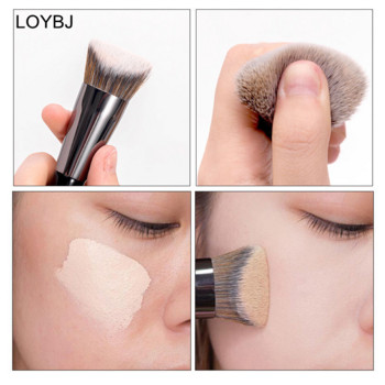 LOYBJ Multifunctional Foundation Makeup Brush 2 Inlined Cosmetic Liquid Foundation Concealer Contour Brushes Εργαλεία ομορφιάς προσώπου