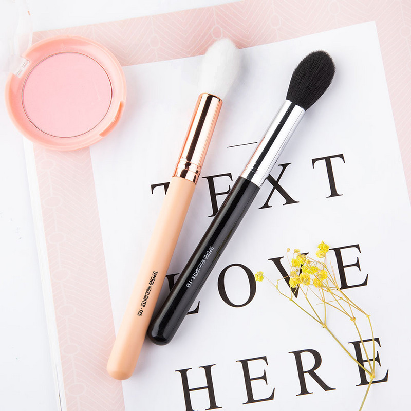 RANCAI Professional TAPERED HIGHLIGHTER F35 Perfect Fluffy Face Powder Bronzer Pens Eyes Blending Cosmetic Tools Pensula de machiaj