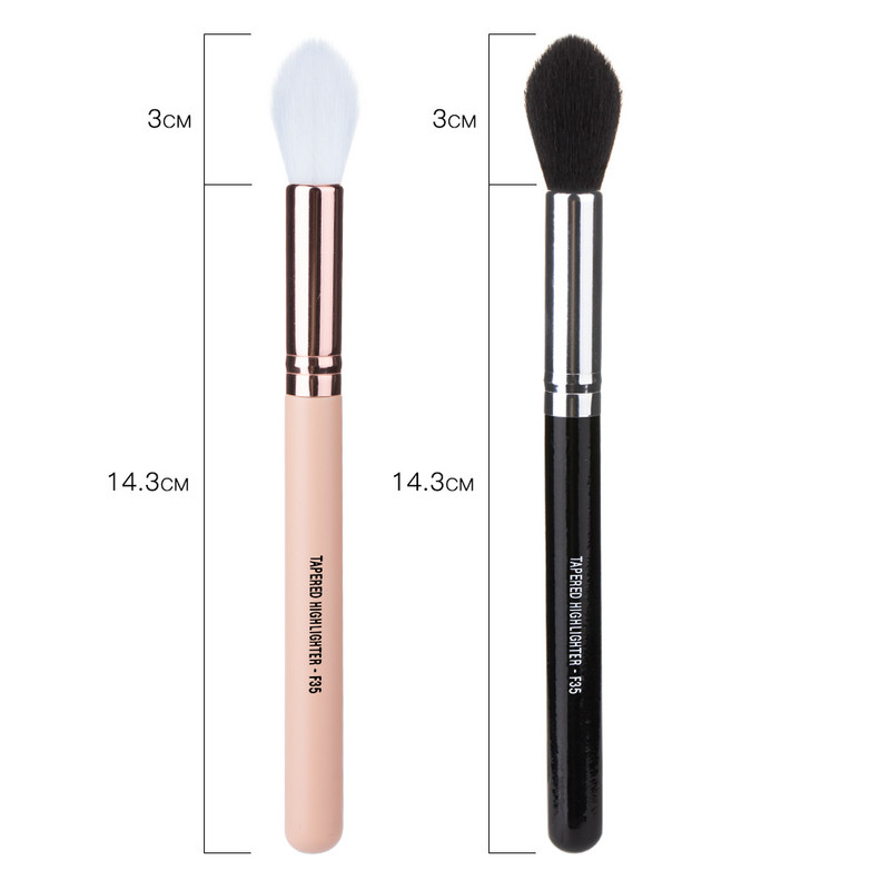RANCAI Professional TAPERED HIGHLIGHTER F35 Perfect Fluffy Face Powder Bronzer Pens Eyes Blending Cosmetic Tools Pensula de machiaj
