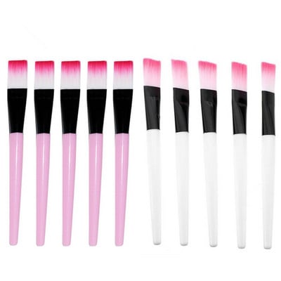 10 buc Perie pentru masca faciala Perie de machiaj Ochi Fata Masti pentru ingrijirea pielii Aplicator Cosmetice Masca Perie Instrumente Maner transparent