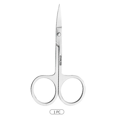 Foarfecă pentru sprâncene Trimmer pentru sprâncene Gene pentru nas Foarfecă pentru păr din oțel inoxidabil Foarfecă pentru manichiură Cutter Machiaj unghii