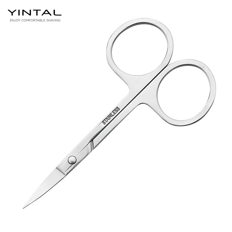 Foarfecă pentru sprâncene Trimmer pentru sprâncene Gene pentru nas Foarfecă pentru păr din oțel inoxidabil Foarfecă pentru manichiură Cutter Machiaj unghii