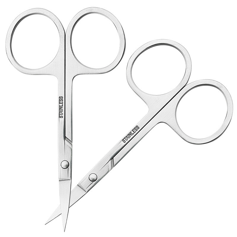 Foarfecă pentru sprâncene Trimmer pentru sprâncene Gene pentru nas Foarfecă pentru păr din oțel inoxidabil Foarfecă pentru manichiură Cutter Machiaj unghii