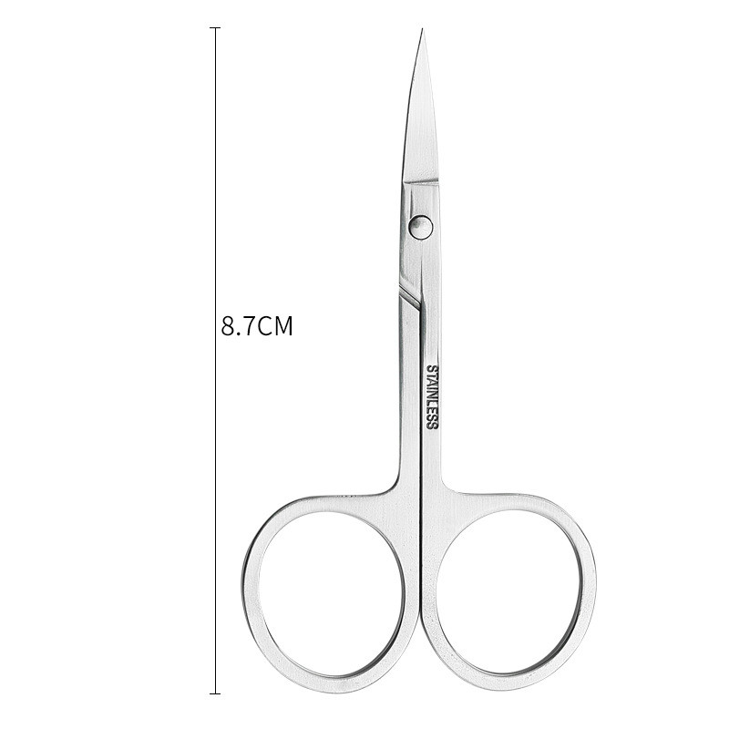 Foarfecă pentru sprâncene Trimmer pentru sprâncene Gene pentru nas Foarfecă pentru păr din oțel inoxidabil Foarfecă pentru manichiură Cutter Machiaj unghii