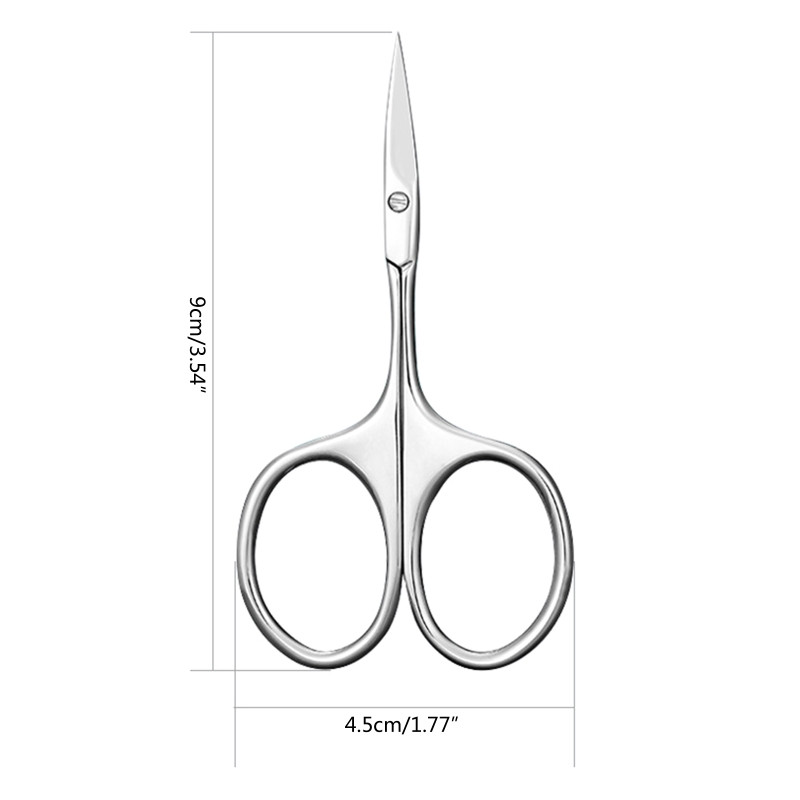 D2TA din oțel inoxidabil foarfece de machiaj portabil nas păr sprancene gene tunder fața pensetă