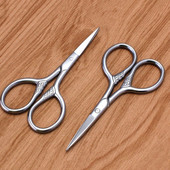 1 buc foarfece pentru păr barba mustață bărbați femei foarfece pentru păr facial din oțel inoxidabil foarfece pentru manichiură trimmer barbă instrumente de frumusețe