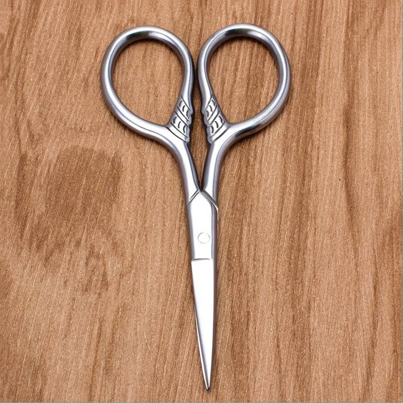 1 buc foarfece pentru păr barba mustață bărbați femei foarfece pentru păr facial din oțel inoxidabil foarfece pentru manichiură trimmer barbă instrumente de frumusețe