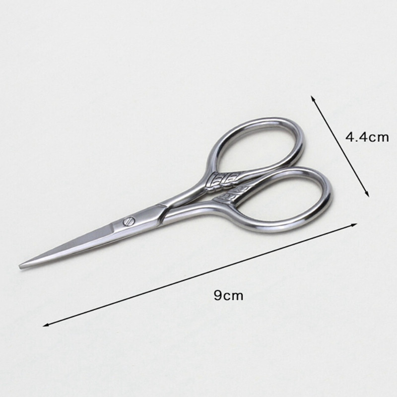 1 buc foarfece pentru păr barba mustață bărbați femei foarfece pentru păr facial din oțel inoxidabil foarfece pentru manichiură trimmer barbă instrumente de frumusețe