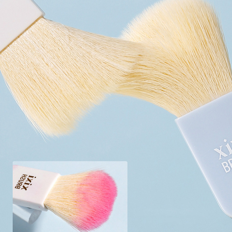 Set de 6 mini perii de machiaj pentru femei de călătorie, perie portabilă moale pentru corector, instrument de frumusețe pentru fond de ten, perie pentru gene cu cutie