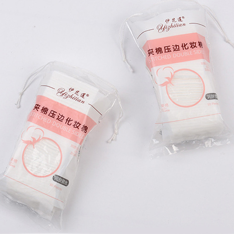 50 buc/pachet Tampoane faciale din bumbac organic Curățarea feței Dispozitiv pentru îndepărtarea ojei pentru țesut cosmetic Machiaj Frumusețe Instrumente de îngrijire a pielii