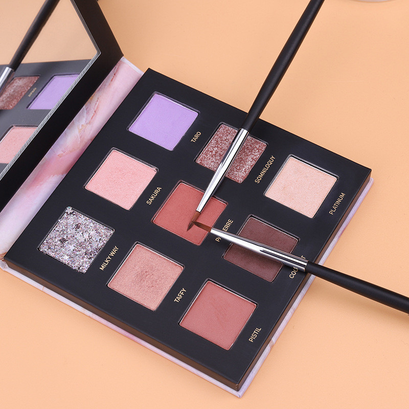 Lucky-Girls 2 buc. Pensule fină pentru eyeliner, gel lichid, perie de machiaj, perie de precizie, lungă, pentru creion de ochi, perie profesională