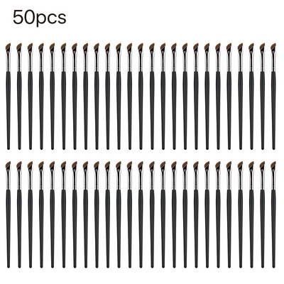 10/20/50/100 vnt Blade Eyeliner Brush Itin plonas smulkaus kampo plokščias antakių šepetėlis po akimis Padėkite makiažo šepetėlį