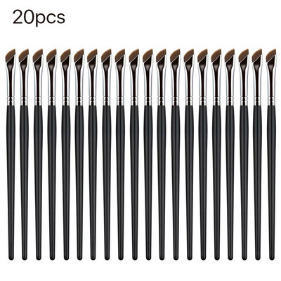 10/20/50/100 vnt Blade Eyeliner Brush Itin plonas smulkaus kampo plokščias antakių šepetėlis po akimis Padėkite makiažo šepetėlį