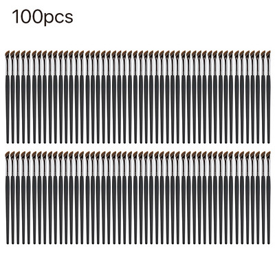 10/20/50/100 vnt Blade Eyeliner Brush Itin plonas smulkaus kampo plokščias antakių šepetėlis po akimis Padėkite makiažo šepetėlį