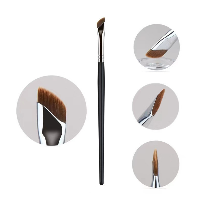 10/20/50/100 vnt Blade Eyeliner Brush Itin plonas smulkaus kampo plokščias antakių šepetėlis po akimis Padėkite makiažo šepetėlį