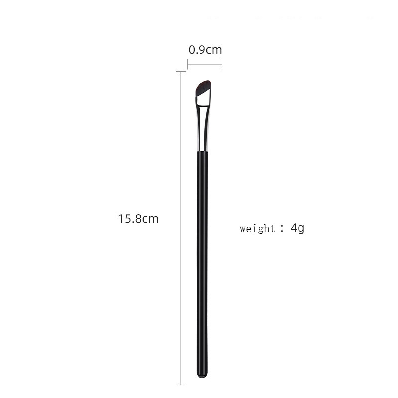 10/20/50/100 vnt Blade Eyeliner Brush Itin plonas smulkaus kampo plokščias antakių šepetėlis po akimis Padėkite makiažo šepetėlį
