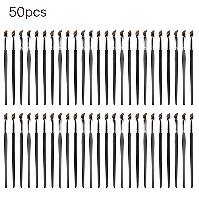 10/20/50/100 vnt Blade Eyeliner Brush Itin plonas smulkaus kampo plokščias antakių šepetėlis po akimis Padėkite makiažo šepetėlį