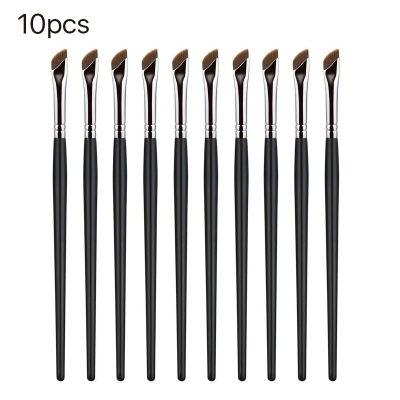 10/20/50/100 vnt Blade Eyeliner Brush Itin plonas smulkaus kampo plokščias antakių šepetėlis po akimis Padėkite makiažo šepetėlį