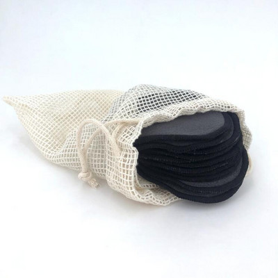 12 bucăți/set tampoane reutilizabile din fibră de bambus, lavabile, rotunde, pentru îndepărtarea machiajului, tampoane de bumbac, instrument pentru curățarea feței.