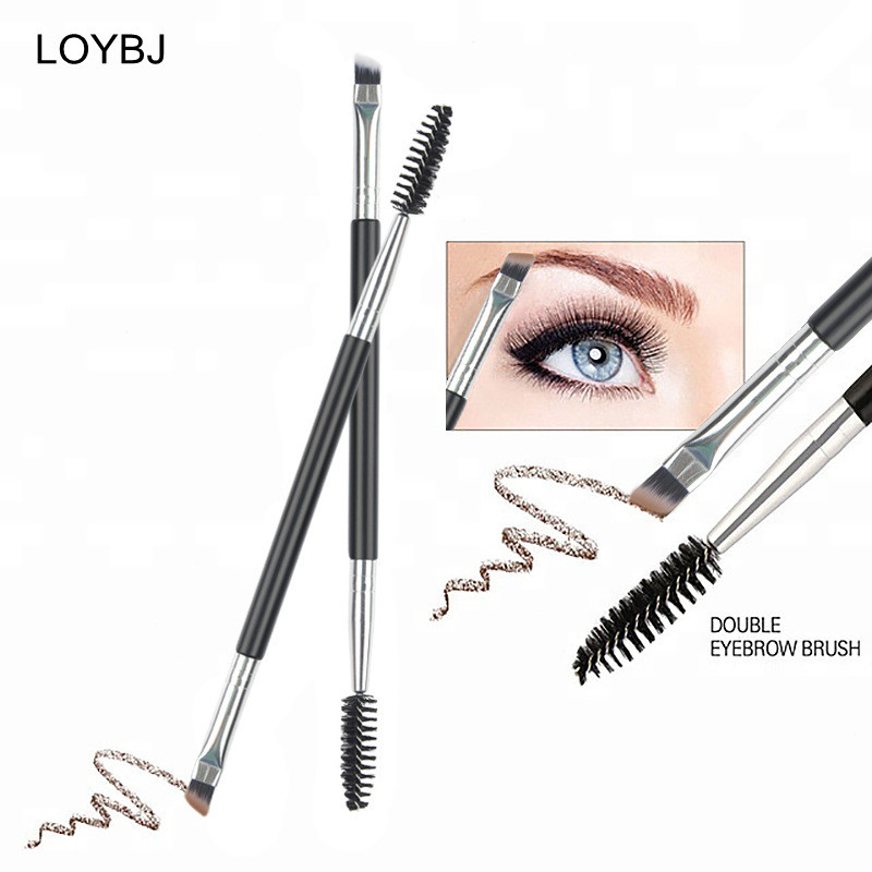 LOYBJ 5/10/20/50 vnt Antakių šepetėlis Dvi galvutė Antakių šukos Blakstienų Kosmetika Makiažo šepetėliai Profesionalūs antakiai Grožio įrankiai