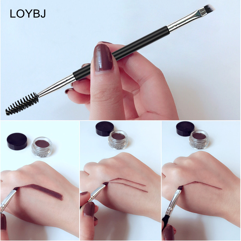 LOYBJ 5/10/20/50 vnt Antakių šepetėlis Dvi galvutė Antakių šukos Blakstienų Kosmetika Makiažo šepetėliai Profesionalūs antakiai Grožio įrankiai