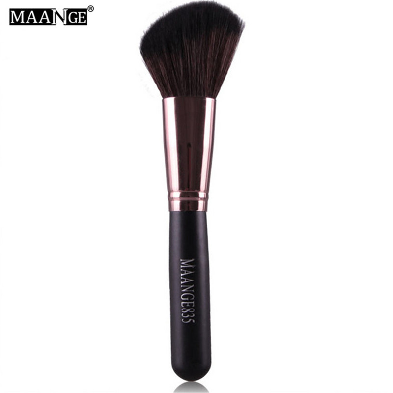 MAANGE 1 db kerek, szögletes felső sminkecset Power Foundation arcpirosító korrektor kontúrkeverő Highlight Cheek Brush Beauty Tool