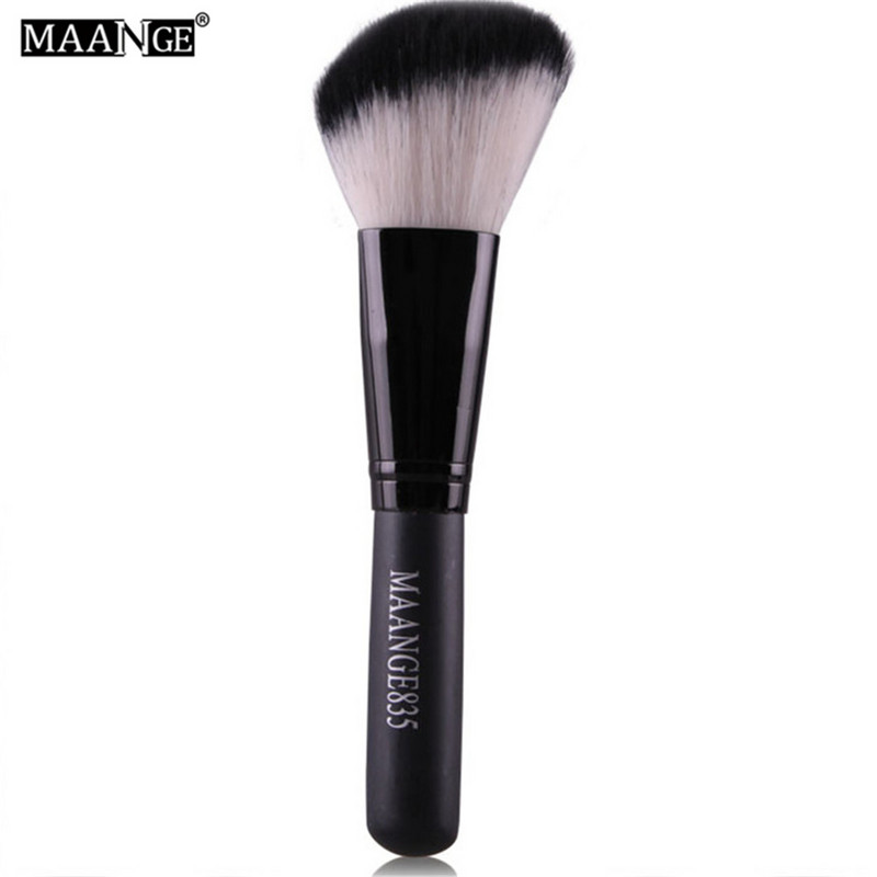 MAANGE 1 db kerek, szögletes felső sminkecset Power Foundation arcpirosító korrektor kontúrkeverő Highlight Cheek Brush Beauty Tool