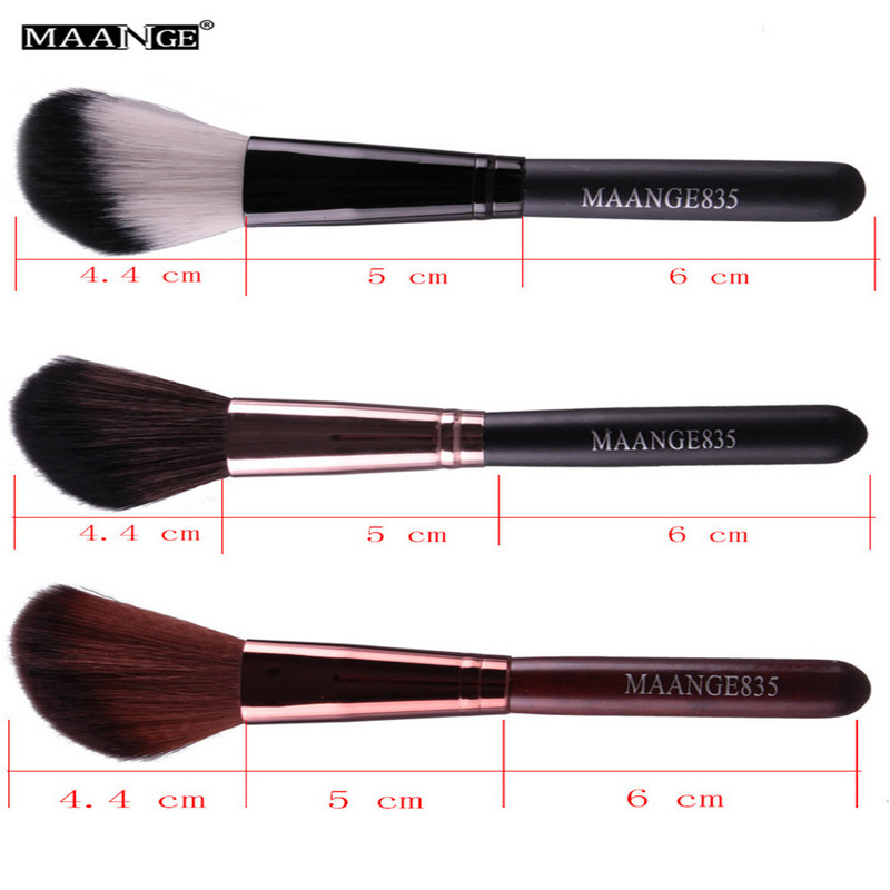 MAANGE 1 db kerek, szögletes felső sminkecset Power Foundation arcpirosító korrektor kontúrkeverő Highlight Cheek Brush Beauty Tool