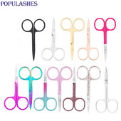 Foarfece din oțel inoxidabil Frumusețea genelor Instrument de frumusețe pentru tăierea sprâncenelor Aur roz/Negru Multicolor Mic Ușor de utilizat