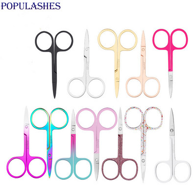 Rozsdamentes acél olló Eyelash Beauty Szemöldökvágás Beauty Tool Rose Gold/Fekete Többszínű Kicsi Könnyen használható