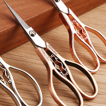 1PCS Професионални ножици за вежди Извито острие от неръждаема стомана Маникюр Педикюр Красота Ножици за кожички за нокти