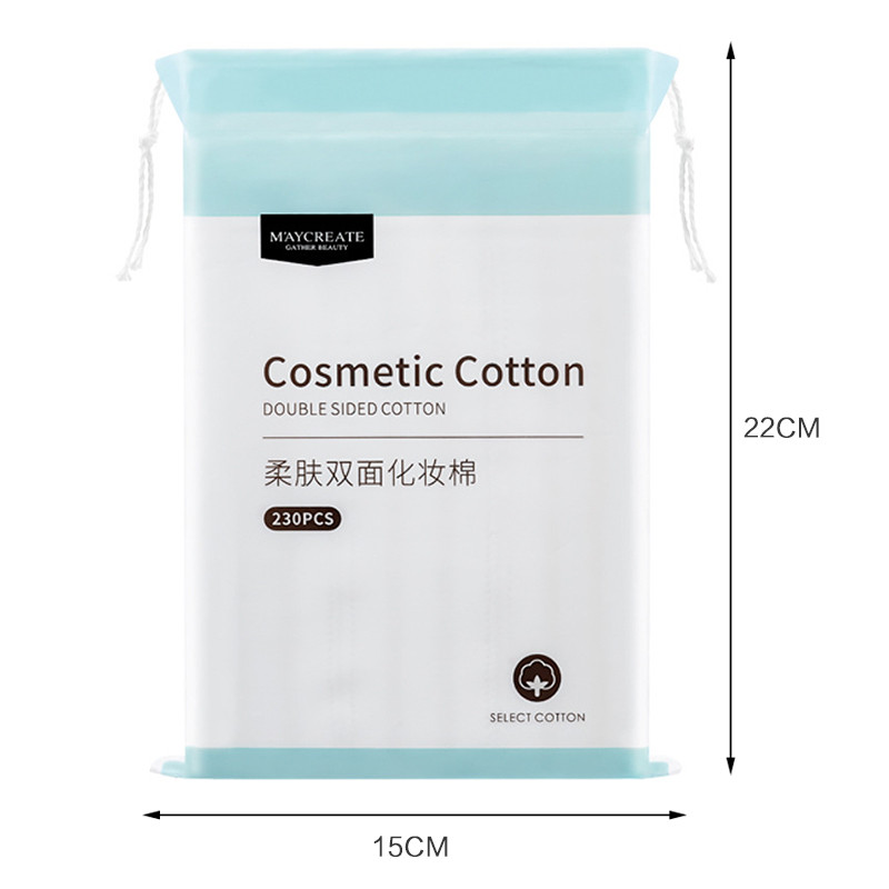 50/100/230 buc Tampoane demachiante cu 3 straturi de bumbac Demachiant facial de bumbac Îngrijirea tenului facial Tampoane de alăptare Curăţarea pielii