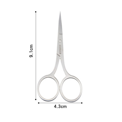 1 tk kulmukääride meik ripsmete trimmer näokarvade eemaldaja maniküüri kääridega küünenaha tööriist ilukäärid