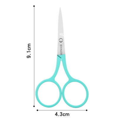 1 tk kulmukääride meik ripsmete trimmer näokarvade eemaldaja maniküüri kääridega küünenaha tööriist ilukäärid