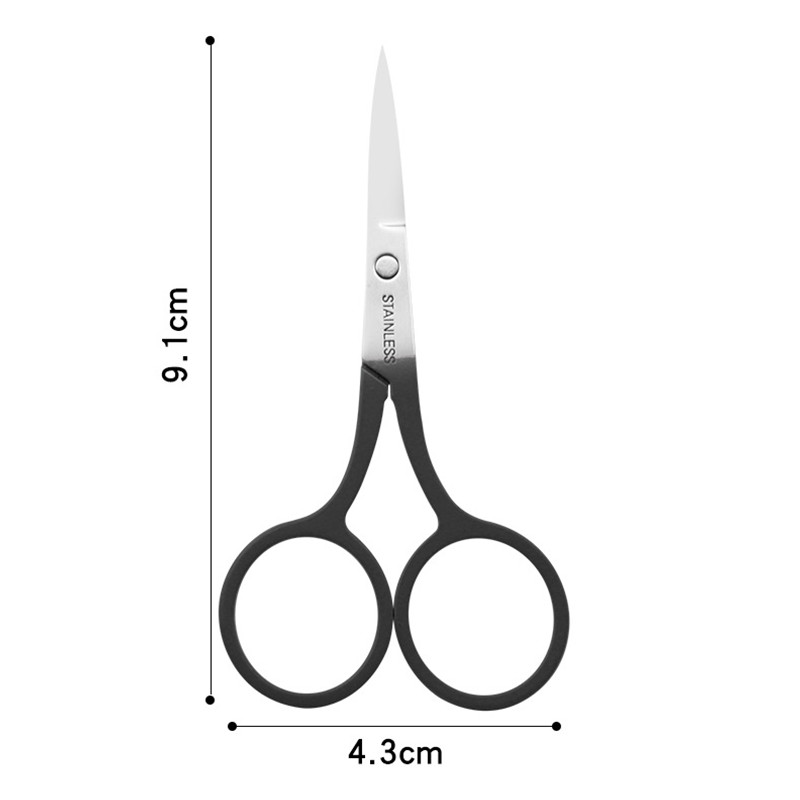 1 tk kulmukääride meik ripsmete trimmer näokarvade eemaldaja maniküüri kääridega küünenaha tööriist ilukäärid