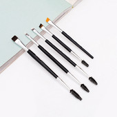 Szemöldök smink ecset Koreai szem kozmetika kiegészítők szemhéjfesték Szemceruza Szempilla ferde Szemöldökecsetek Professzionális szépségápolási eszközök