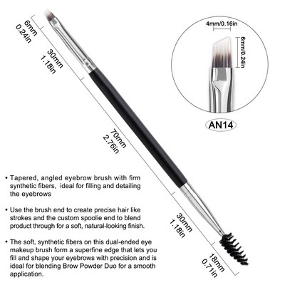 Szemöldök smink ecset Koreai szem kozmetika kiegészítők szemhéjfesték Szemceruza Szempilla ferde Szemöldökecsetek Professzionális szépségápolási eszközök